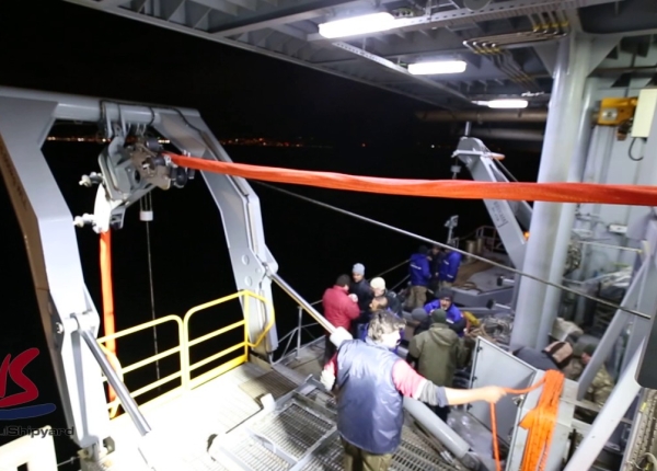 MOSHIP (TCG ALEMDAR) KURTARMA VE DALIŞ SİSTEMLERİ TESTLERİ-2 MOSHIP (TCG ALEMDAR) KURTARMA VE DALIŞ SİSTEMLERİ TESTLERİ-2